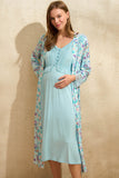 Anil Floral Robe And Nightgown Set