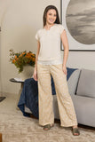 LACE AND CRINKLES SHORT SLEEVES PJ