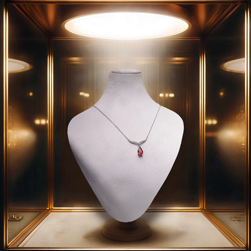 Lovers Gift Silver Necklace