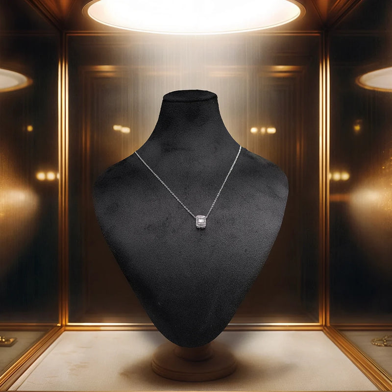 unique Spark Silver Necklace