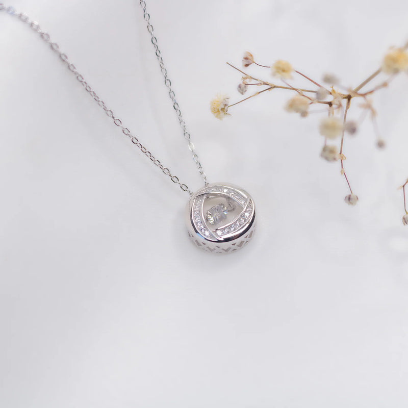 Orchid Royale Silver Necklace