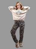 Elegant women's winter pajamas