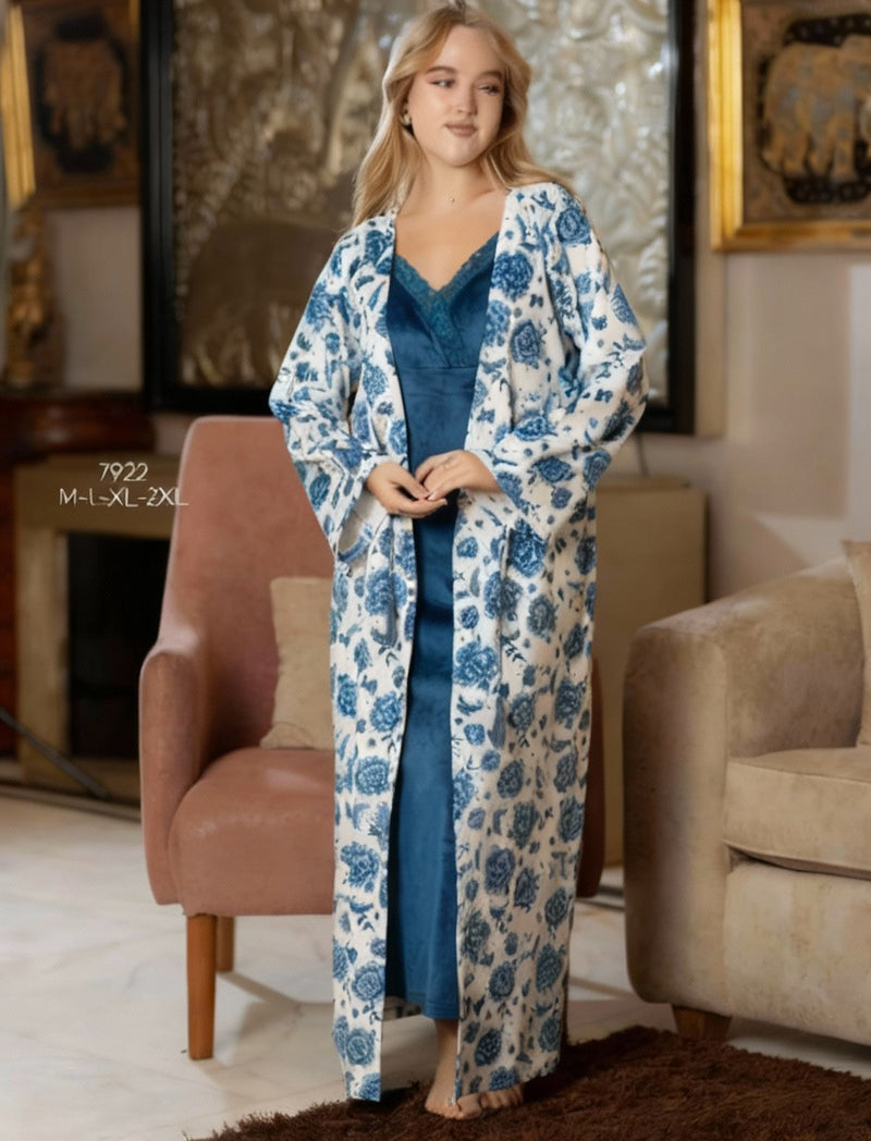 nightgown and long robe