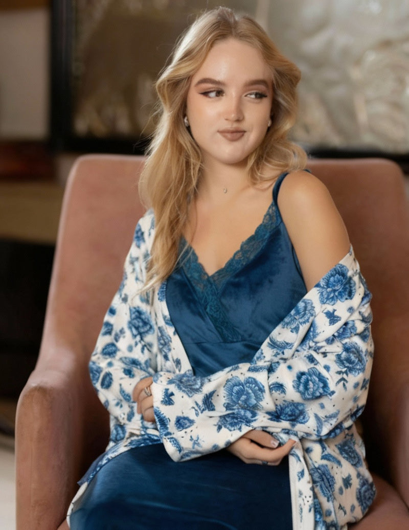 nightgown and long robe