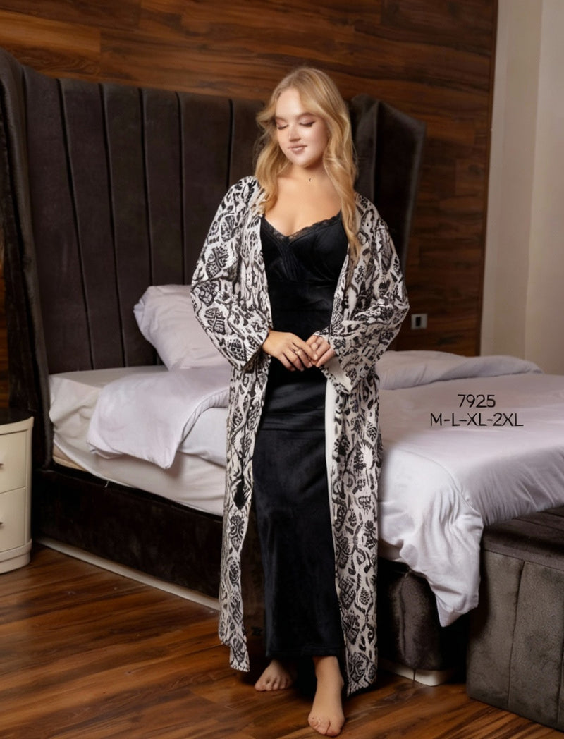 nightgown and long robe