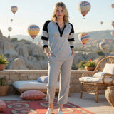 Women's ribbed velvet pajamas