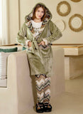 Women's winter pajamas, 3 pieces