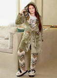 Women's winter pajamas, 3 pieces