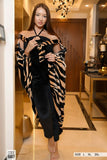 Elegant 3-piece women's winter pajamas