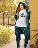 Women's winter pajamas, 3 pieces