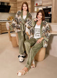 Elegant women's 3-piece pajama set