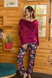 Elegant women's winter pajamas