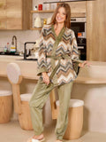 Elegant women's 3-piece pajama set
