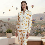 Women's luxurious velvet lined pajamas