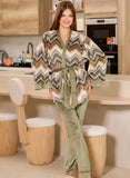 Elegant women's 3-piece pajama set