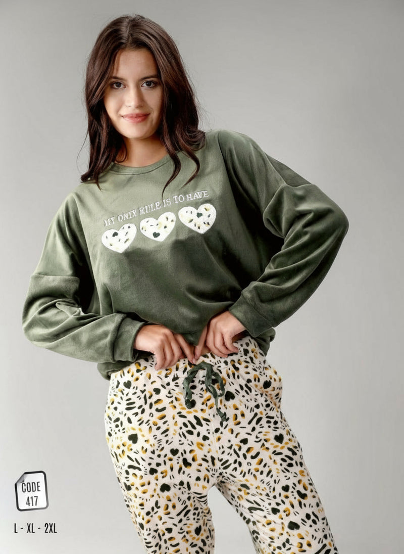 Women's winter pajamas