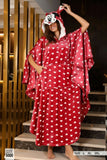 Soft velvet winter blanket poncho with heart pattern