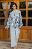 Women's 3-piece pajamas: top, pants, and jacket. Imported velvet material.