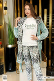 Elegant women's pajamas, 3 pieces