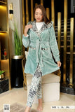 Elegant women's pajamas, 3 pieces