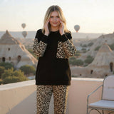 Women's luxurious velvet lined pajamas