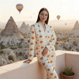 Women's luxurious velvet lined pajamas