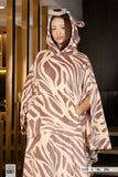 Soft velvet winter poncho