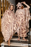 Soft velvet winter poncho