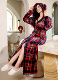 Women's long winter robe