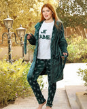 Women's winter pajamas, 3 pieces