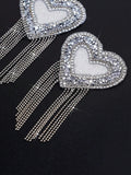 Plus Size Women’s Heart Shaped Rhinestone Bra Accessories (Nipple Covers) (Wedding Season)