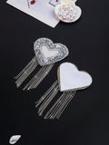 Plus Size Women’s Heart Shaped Rhinestone Bra Accessories (Nipple Covers) (Wedding Season)