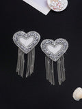 Plus Size Women’s Heart Shaped Rhinestone Bra Accessories (Nipple Covers) (Wedding Season)