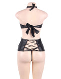 Black Sexy Lady Leather Egypt Lingerie