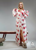 Women's long winter robe