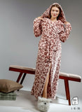 Women's long winter tiger robe