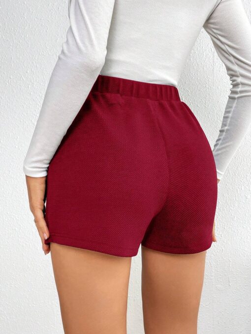 Privé Women Summer Casual Short Skirt With Fringe Decoration And Side Slit