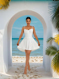 SXY Sundress Prom Dress Beach Vacation White