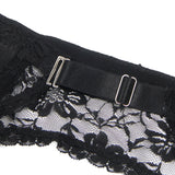 Sexy Lace Metal Clips Garter Panty