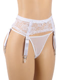 Sexy Lace Metal Clips Garter Panty