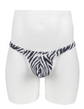 Green & Black & Leopard  & White & Tiger Snakeskin Pattern Sexy Men's Thong