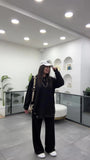 Women's cotton trousers (hoodie + pants)