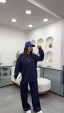 Women's cotton trousers (hoodie + pants)