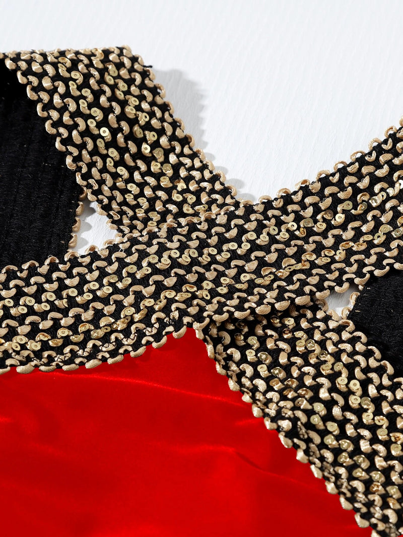 Stitch Detail Cross One Piece Swimsuit