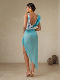 Swim Oasis Deep V-Neck Tummy Control One-Piece Swimsuit