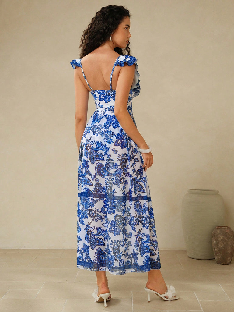 Swim Oasis Summer Beach Holiday Boho Blue & White