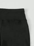 Women Casual Fashion Sports Tight Solid Color Thin Fleece Yoga Pants