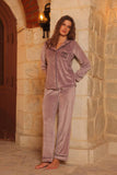 Women’s Ribbed Velvet Pajama Set