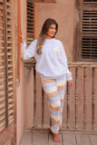 Women's Winter Polar Pajama Set – Color Block