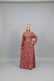 Women's floral abaya